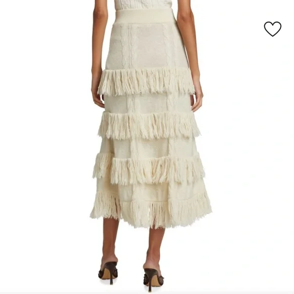 Johanna Ortiz No Doubts Royal Alpaca Midi Skirt - Picture 2 of 8